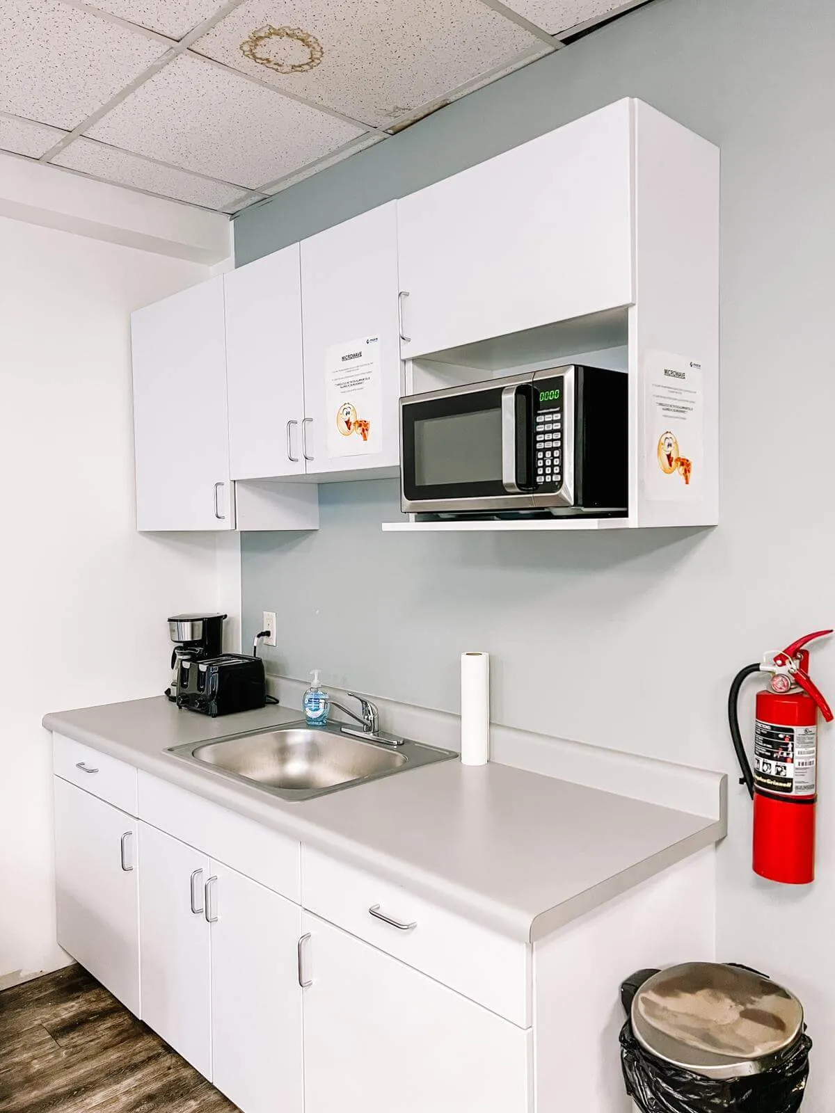 clean breakroom kitchen