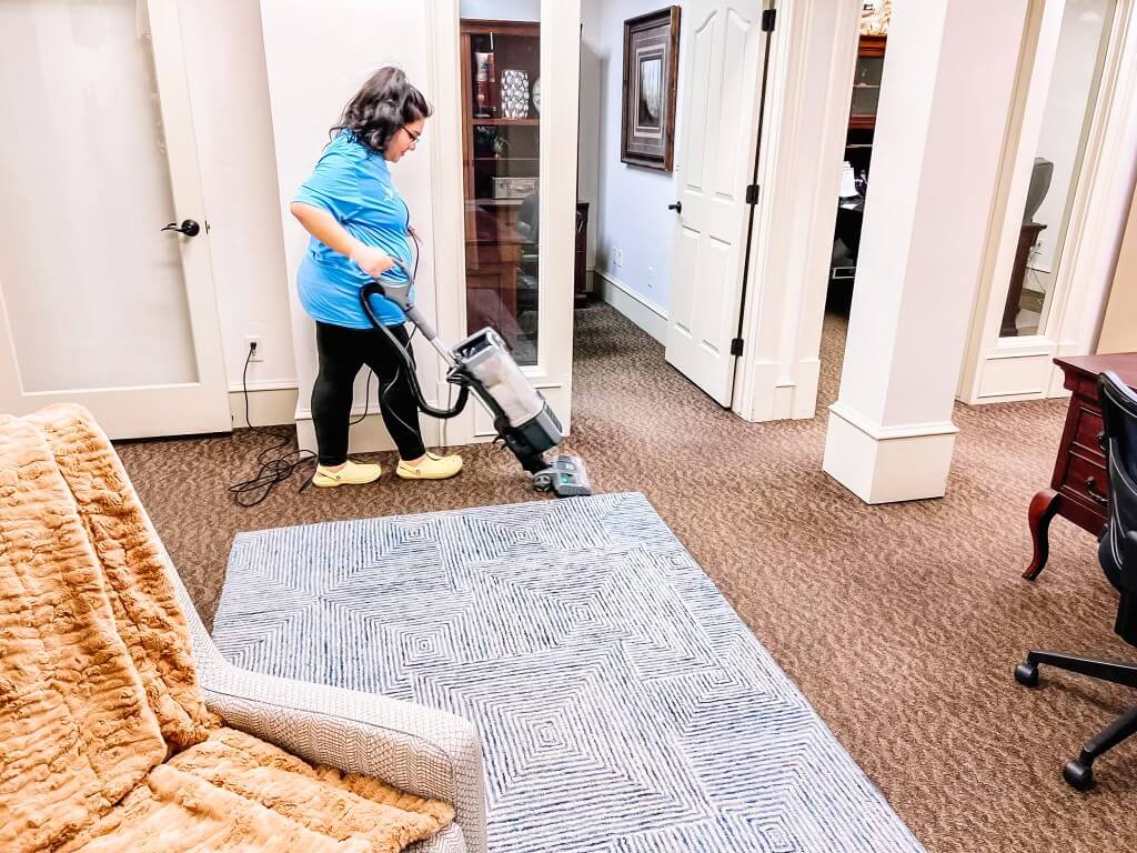 vacuuming