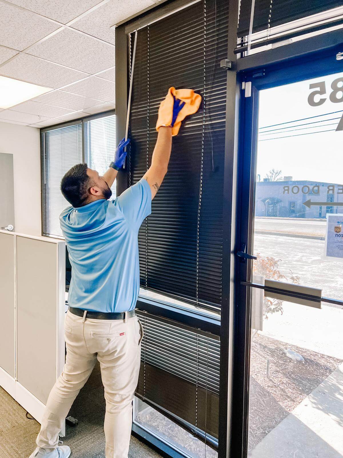 cleaning window