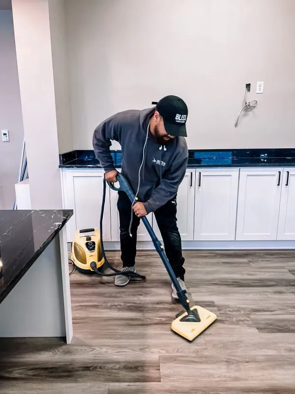 post construction cleaning and floor steaming